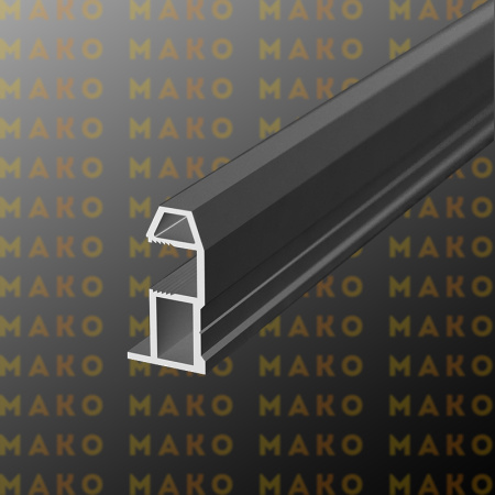 Профиль вертикальный MS161 Графит (A19)